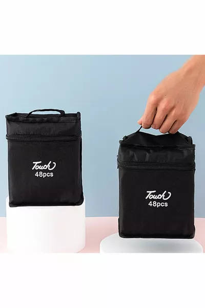 Doppelseitiges -teiliges Profi-Stiftset mit Tragetasche, Premium Marker Filzstifte