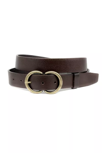 Ceinture en cuir véritable pour femmes 3 cm