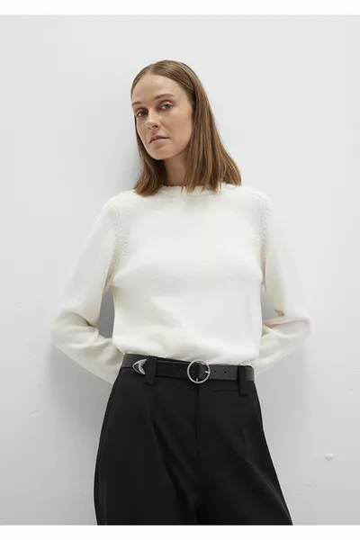 Ceinture en cuir synthétique noir 