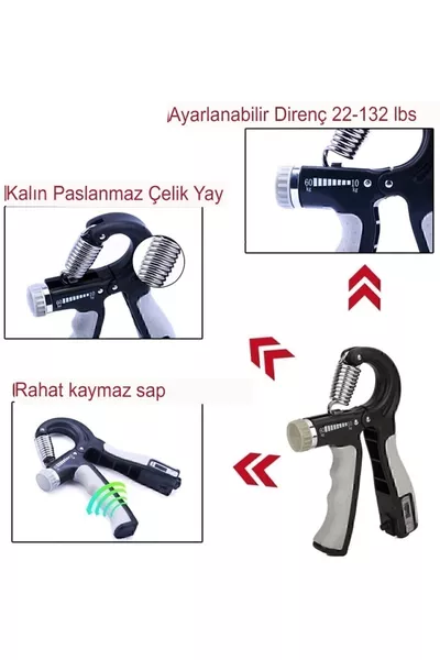 جهاز تمرين تقوية معصم اليد والحركة السوداء من Hubstein جهاز نشر اليد لمعصم الوزن