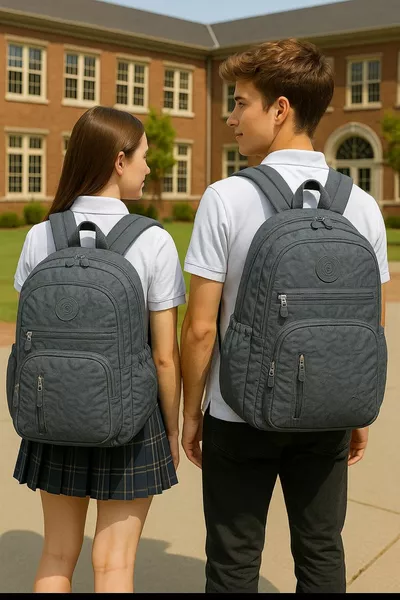 Унисекс школьный рюкзак из водонепроницаемой ткани Krinkıl, большой размер, для средней школы, лицея, университета 