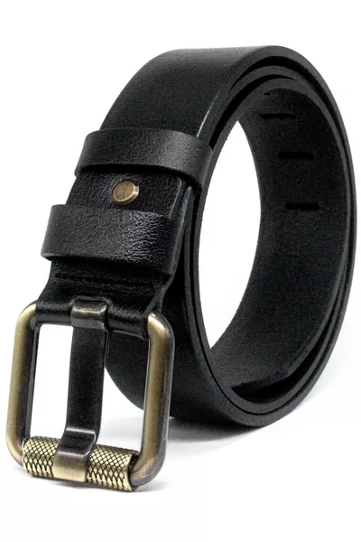 Men's Genuine Leather 4.5 cm Denim Belt