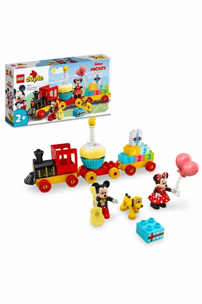 ® DUPLO® Disney Мики и Мини Рожден Ден Трейн - Образователен комплект за деца 1,5+
