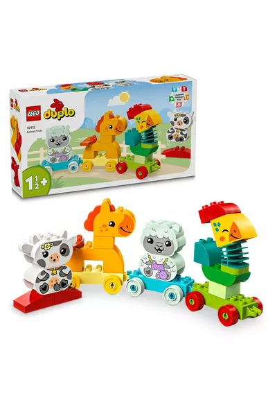 ® DUPLO® Il Mio Primo Treno degli Animali /2 + Set Educativo di Costruzione con Trenino a Ruote (P)