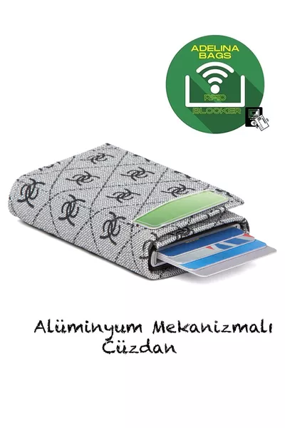 Unisex Rio Automatische Kaartportemonnee met Schuifmechanisme