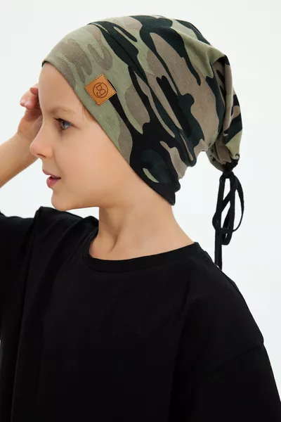 Boys Girls Baby Kids Youth Cotton Knit Hat Beanie with Yarn Detail for All Seasons % Cotton