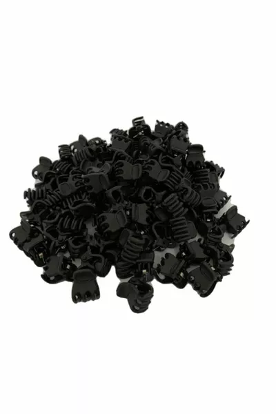 Мини Мандал Щипка Черен Цвят Брой 1,2 см