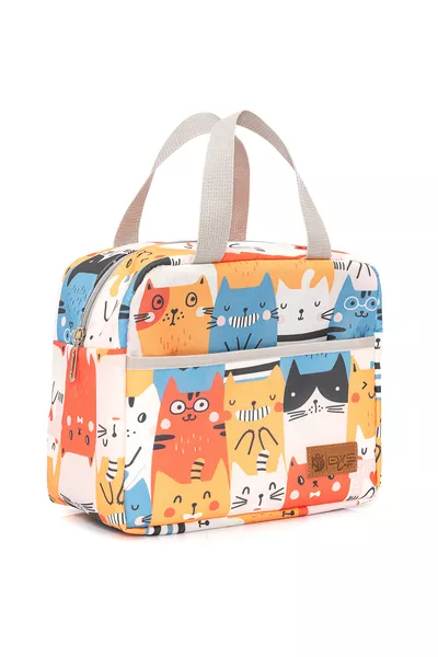 حقيبة طعام بسعة 8 لتر لنقل الطعام، حقيبة غذائية حرارية للحفاظ على الحرارة أو البرودة، حقيبة لنقل الحساء أو الطعام