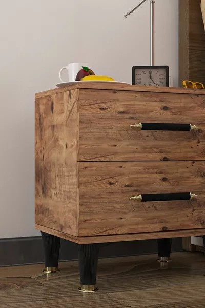 منضدة جانبية شولة خشب الصنوبر