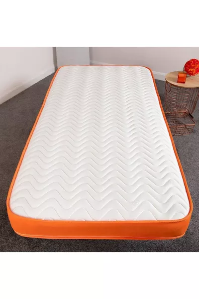 مرتبة إسفنجية كاملة أورثوبيدية بخيار المقاس، برتقالية، سم