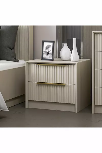 Kale Luxe Soft 2-слойна мембрана нощно шкафче-камък