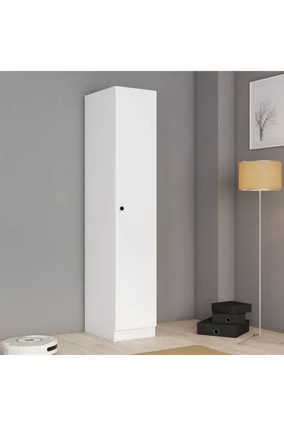 Zoe Schrank mit einer Tür, Mehrzweck-Kleidungs- und Aufbewahrungsschrank