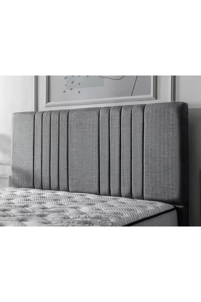 Biella Single Bed Headboard Gray Cm x Cm