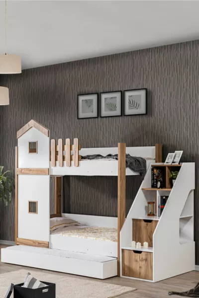 Bunk Bed Eiffel Bunk Bed with Small Bed