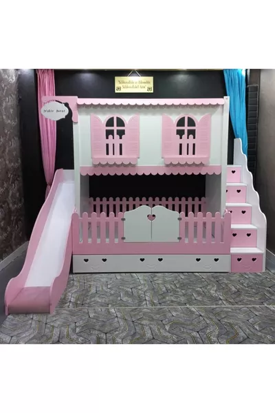 Alaçatı Kaydıraklı Yavru Yataklı Ranza