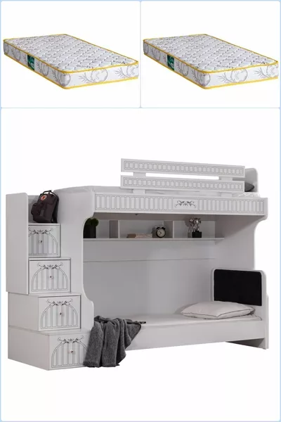 Ranza, Londra Rete a Castello con 2 Materassi Comfort