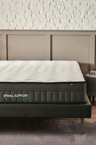 Matelas à ressorts avec poche et rouleaux en bambou pour soutien de la colonne vertébrale