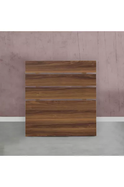 Huga Bed Base Headboard, Walnut, Headboard, Size Options