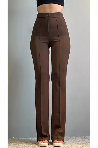 Crepe Fabric Stretch Women's Palazzo Pants 3-Piece Set