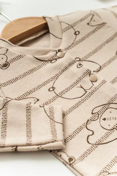 Hospital Discharge Sets Coffee Bear % Cotton 5-Piece Set Newborn Baby Clothes - Gift Packaged