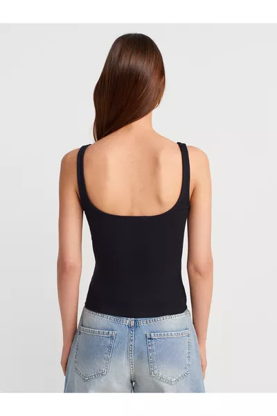  Spaghettihemd - Zwart