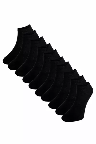 -Pack Black Ankle Socks for Men