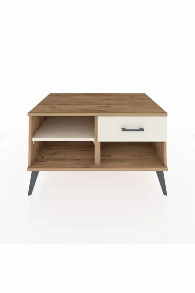 Kronos Dressoir Met Eén Plank En Eén Lade, Vuren-Hardsteen