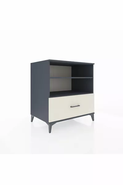 Kronos Dressoir 2 Planken 1 Lade Antraciet-Leisteen