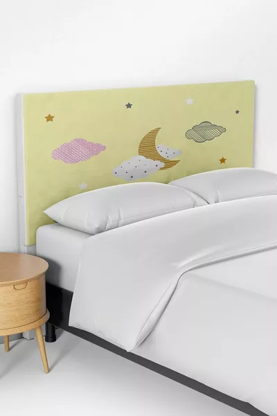 Cloud Pattern Children's Room Bed Base Headboard Cover