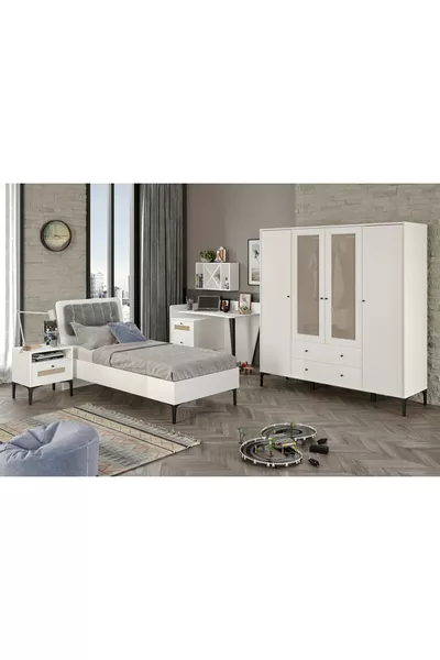 Trio White XL Youth Room (%MDF)
