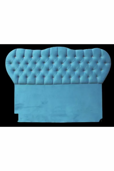 Headboard Alc Crystal Feather Light Blue Quilted Headboard