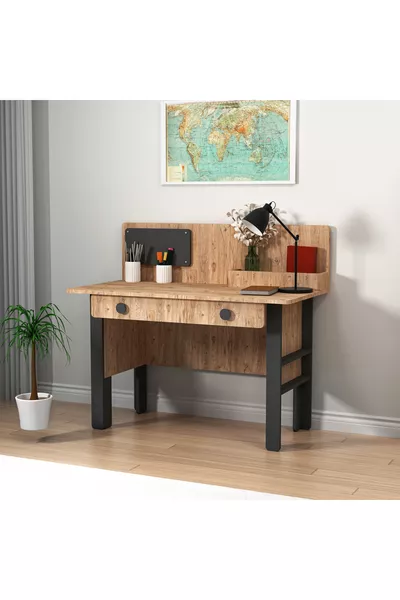 Set Camera da Letto Giovane Valerin Pino Atlantico Antracite - Scrivania, Letto, Libreria, Armadio, Comodino