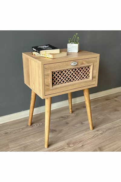 Нощно шкафче с вратичка, странична масичка, шкафче за до легло