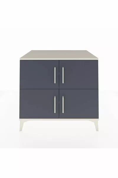 Kronos Şifonyer 3 Raflı 4 Kapaklı  Aytaşı-Antrasit