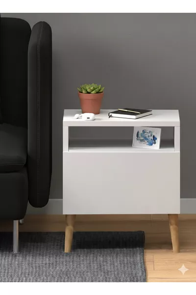 Bedside Table - Bedside Table with Door