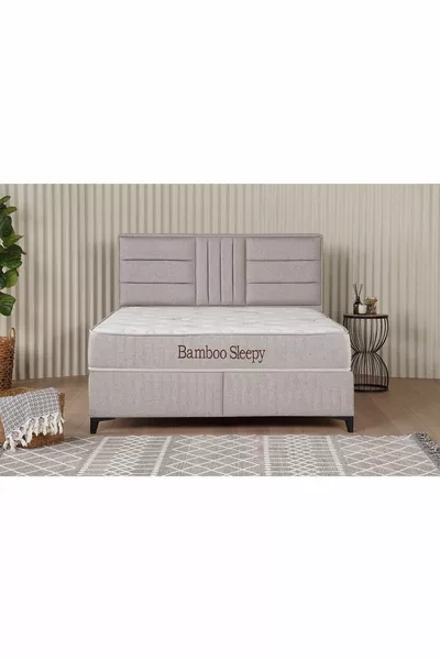 Bamboo Sleepy Sandıklı Baza Bej (BAŞLIK VE YATAK DAHİL DEĞİLDİR)