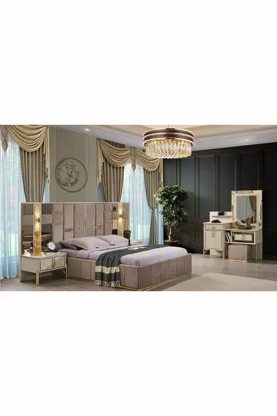 Bahar Bedroom Set (taupe-beige)