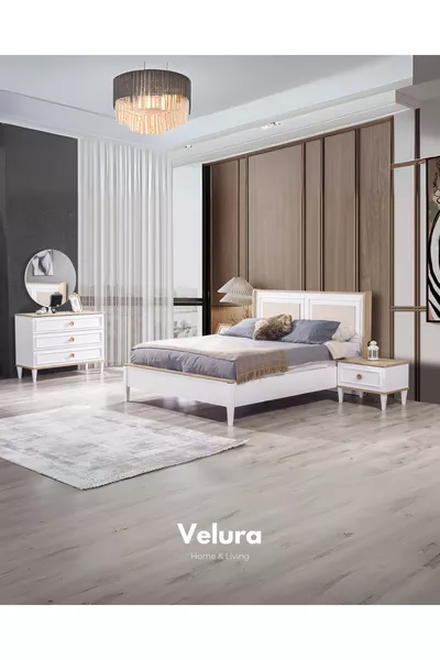 Legna Yatak Odası Takımı (Dolap + Şifonyer + Komodin + Karyola)