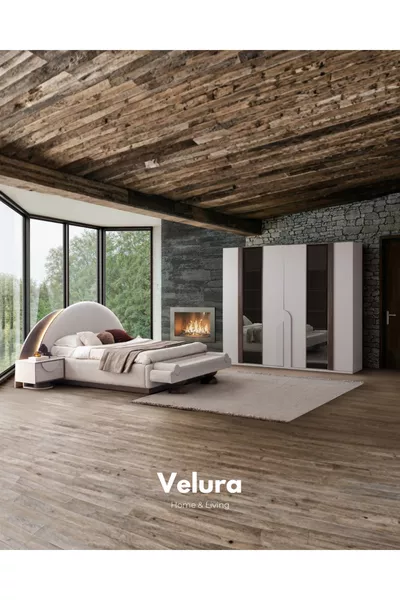 Ensemble de chambre à coucher Estella 6 portes