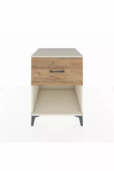 خزانة كرونوس ذات درج واحد من حجر القمر والصنوبر