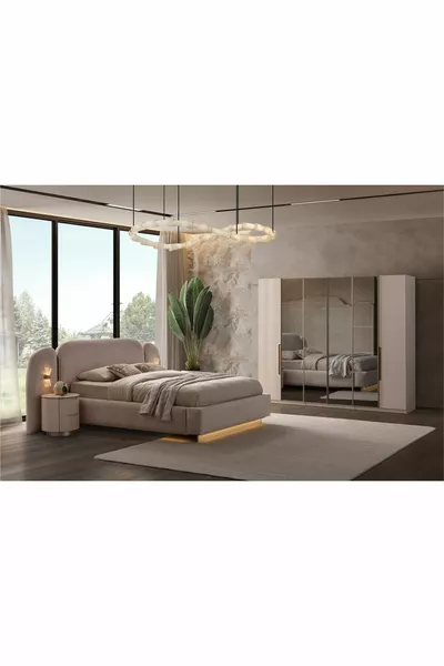 Bons Middle Mirror Bedroom Set