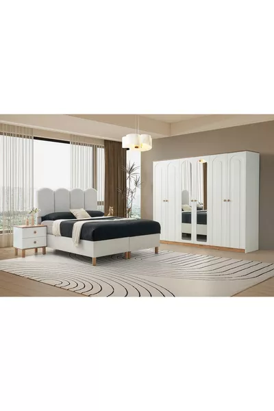 غرفة نوم أنديز من MDF % MDF | توصيل وتركيب مجاني