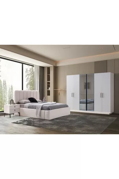 غرفة نوم تورونتو مجموعة سرير 100% إم دي إف | توصيل وتركيب مجاني