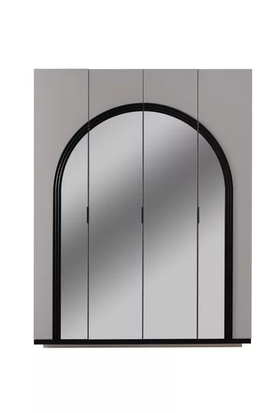 Hira Youth Room Set - Hira 4-Door Wardrobe, Bali Desk, Dresser, Nightstand