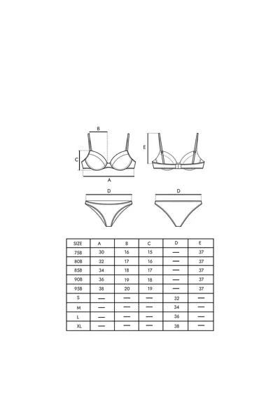  Лилав Дамски Сутиен с Черна Подплата