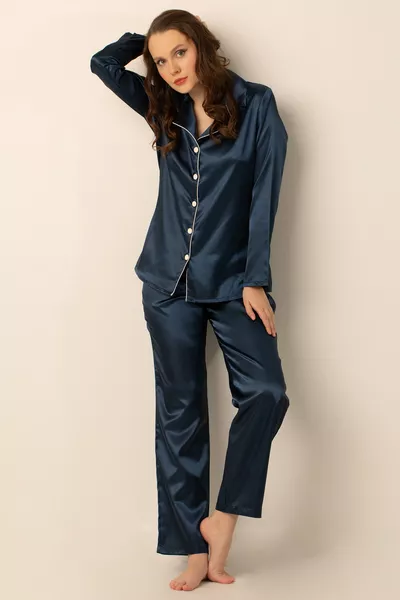 Long Sleeve Satin Pajama Set New Season
