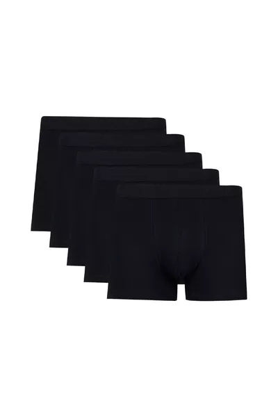 Flexible Fabric Standard Fit 5-Pack Boxer Briefs