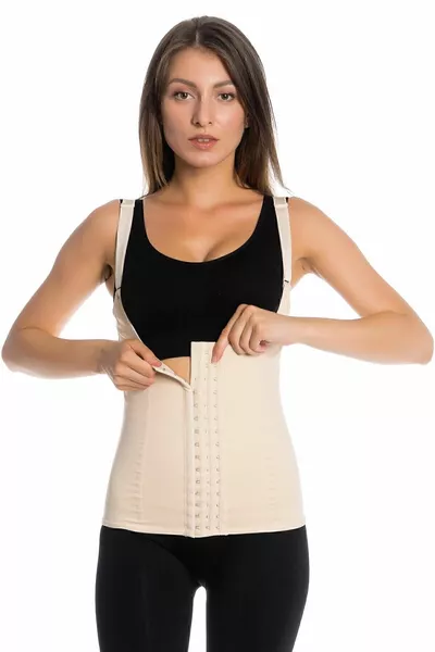 Steel Boned Latex Waist Support Slimming Tightening Postpartum Latex Corset
