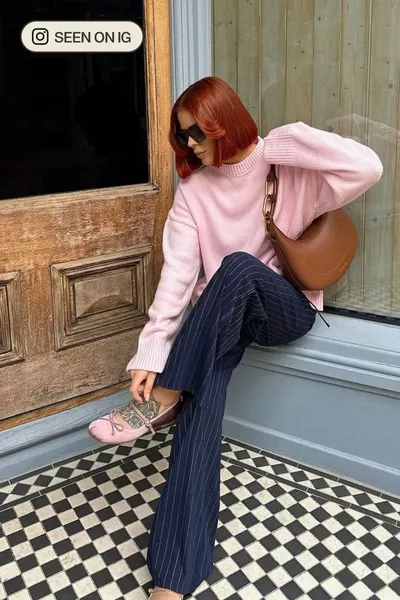 Pull en tricot doux à col rond, coupe décontractée