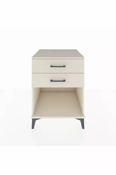 Kronos Nachtkastje met 2 lades, Agaat-Agaat